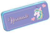 Personalised Any Name Unicorn Pencil Case Tin Children School Kids Stationary 27