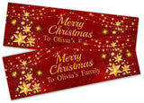 Personalised Banner Christmas Design Party Decoration 19