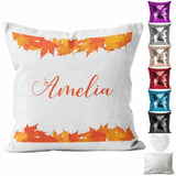 Personalised Cushion Floral Sequin Cushion Pillow Printed Birthday Gift 66