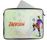 Personalised Any Name Football Design Laptop Case Sleeve Tablet Bag 77