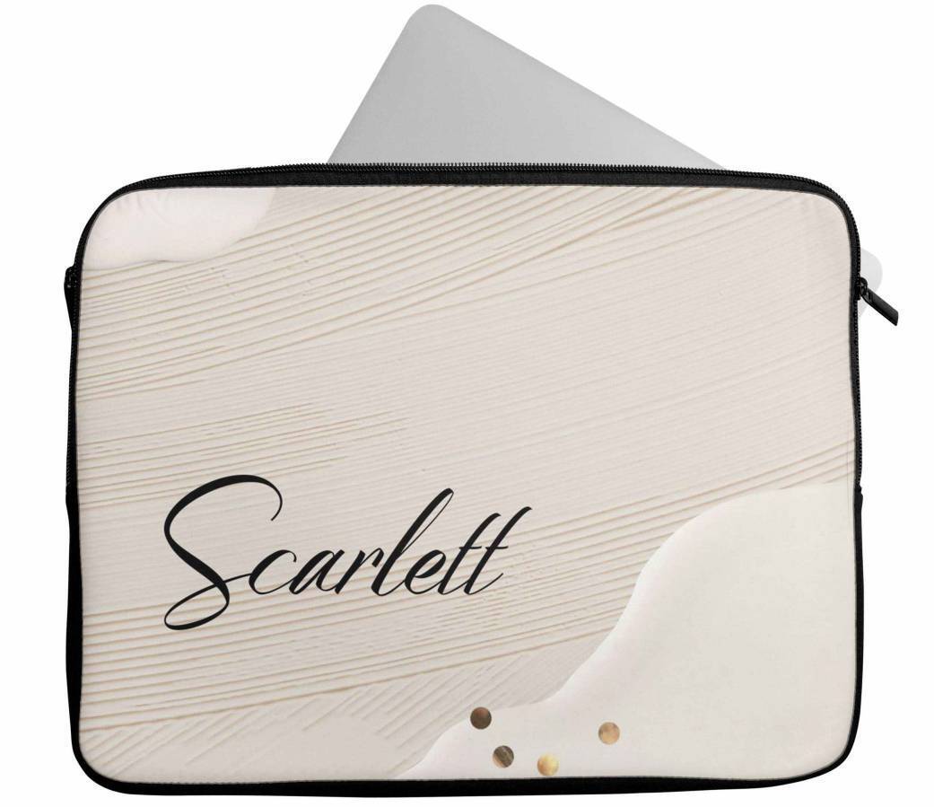 Personalised Any Name Marble Design Laptop Case Sleeve Tablet Bag 70