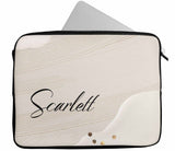 Personalised Any Name Marble Design Laptop Case Sleeve Tablet Bag 70