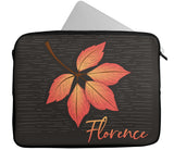 Personalised Any Name Floral Design Laptop Case Sleeve Tablet Bag 28