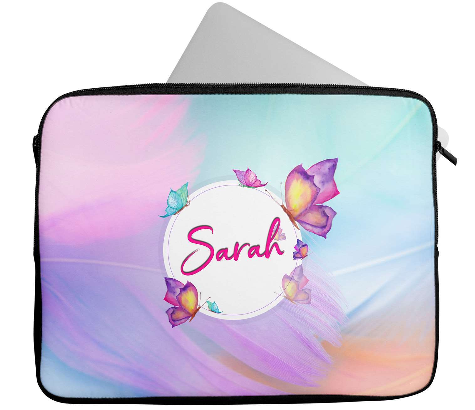 Personalised Any Name Marble Design Laptop Case Sleeve Tablet Bag 32