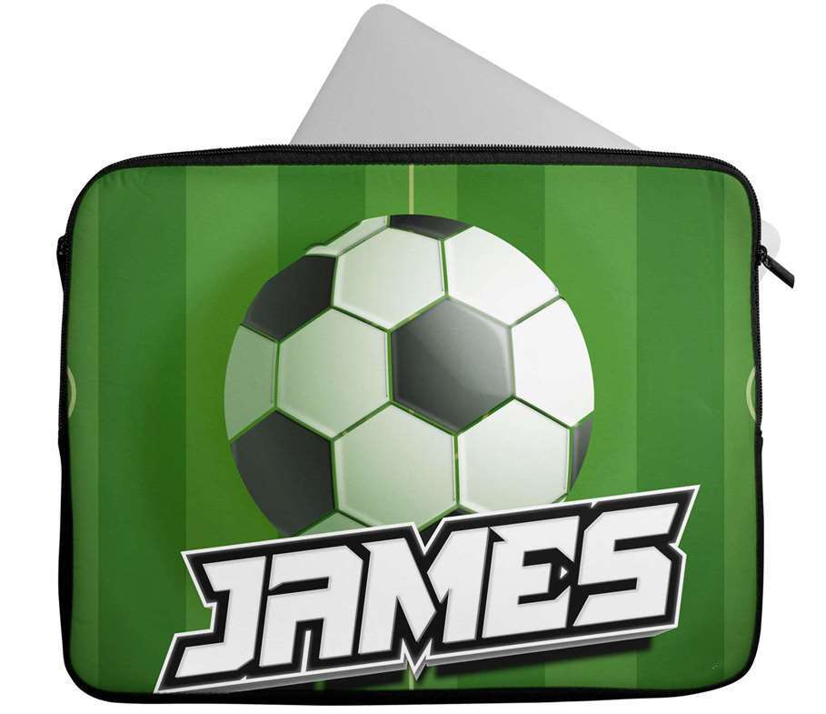 Personalised Any Name Football Design Laptop Case Sleeve Tablet Bag 21