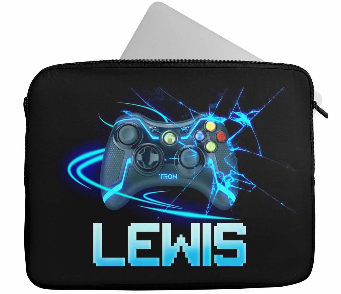 Personalised Any Name Gaming Design Laptop Case Sleeve Tablet Bag 81