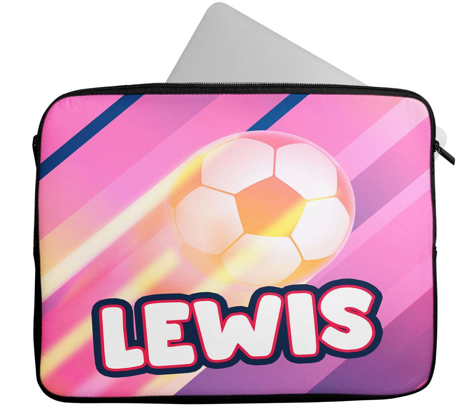 Personalised Any Name Football Design Laptop Case Sleeve Tablet Bag 23