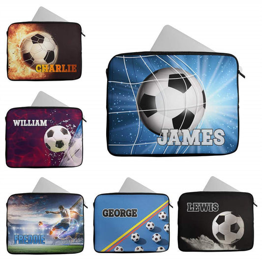 Personalised Any Name Football Design Laptop Case Sleeve Tablet Bag 7