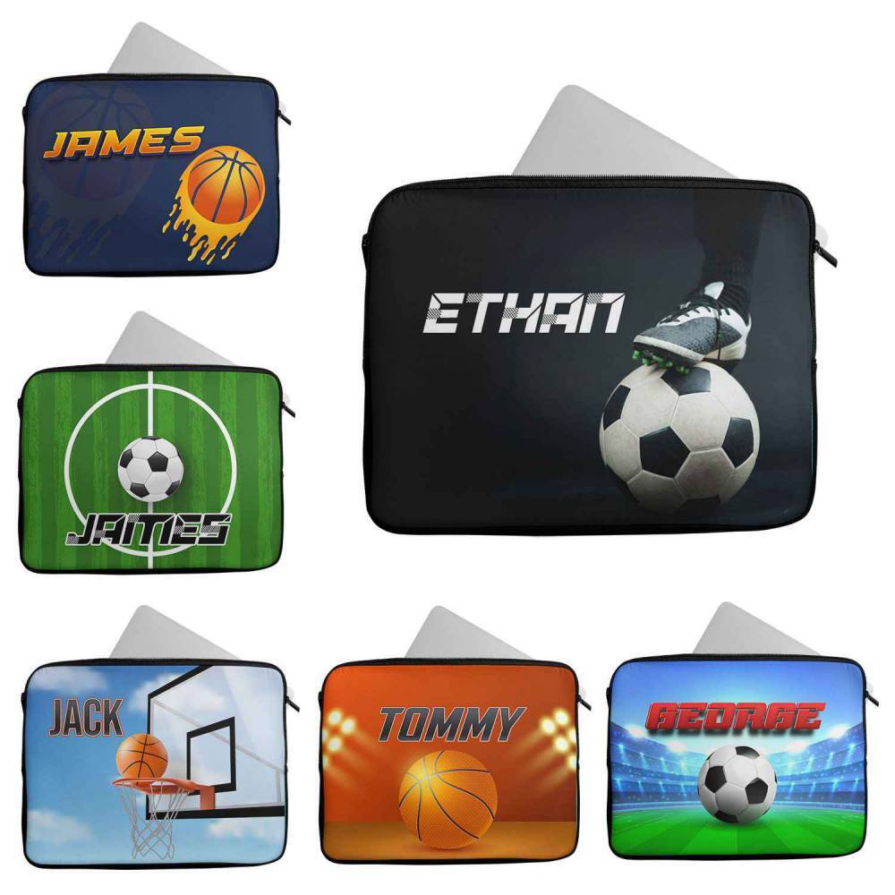 Personalised Any Name Basketball Design Laptop Case Sleeve Tablet Bag 88