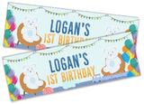 Personalised Birthday Banners Generic Design Children Kids Party Decoration 251