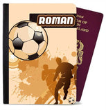 Personalised Football kids Passport Cover Holder Any Name Holiday Accessory 27