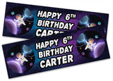 Personalised Birthday Banners Generic Design Children Kids Party Decoration 161