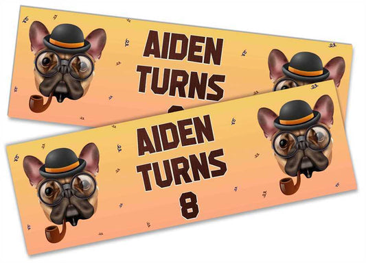 Personalised Birthday Banners Generic Design Children Kids Party Decoration 148