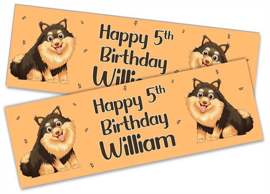 Personalised Birthday Banners Generic Design Children Kids Party Decoration 166