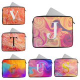 Personalised Any Name Marble Design Laptop Case Sleeve Tablet Bag 105