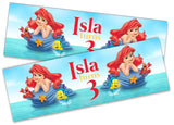 Personalised Birthday Banners Mermaid Design Children Kids Party Decoration 5