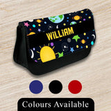 Personalised Pencil Case Space Girls Boys Stationary Kids School Bag 11