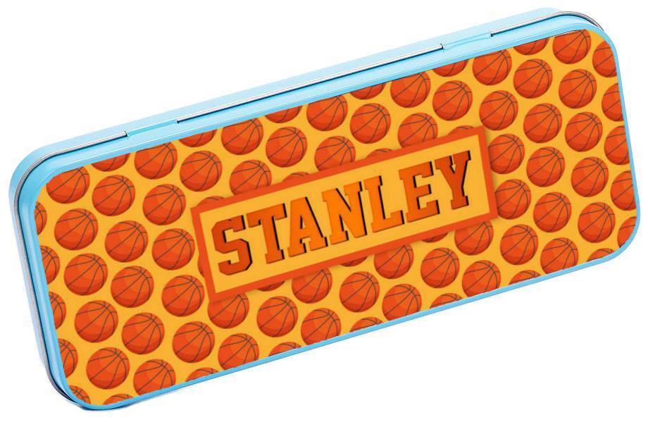 Personalised Any Name Generic Pencil Case Tin Children School Kids Stationary 26