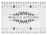 Personalised Any Name Kitchen Glass Chopping Board Item Gift 7