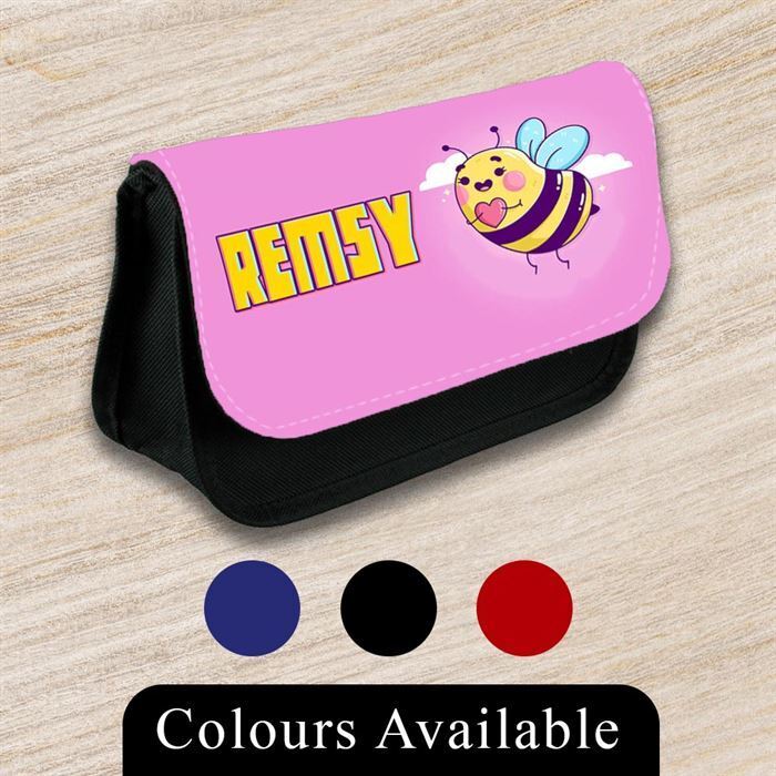 Personalised Pencil Case Generic Girls Boys Stationary Kids School Bag 41