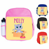 Personalised Kids Backpack Any Name Animal Design Boys Girls kid School Bag 21