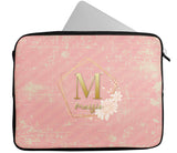 Personalised Any Name Marble Design Laptop Case Sleeve Tablet Bag 32