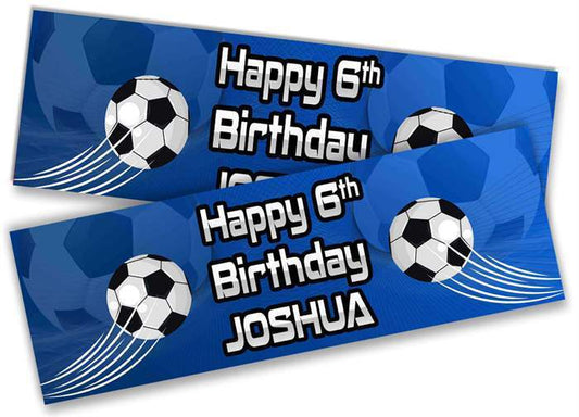 Personalised Birthday Banners Football Design Children Kids Party Decoration 1