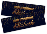 Personalised Birthday Banners Generic Design Children Kids Party Decoration 219