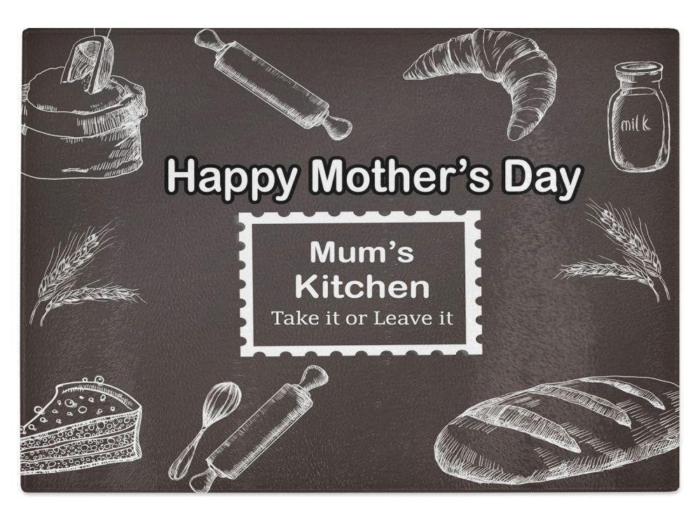 Mothers Day Kitchen Glass Chopping Board Item Gift 1