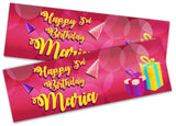 Personalised Birthday Banners Generic Design Children Kids Party Decoration 223