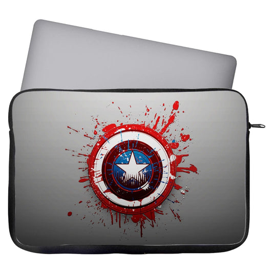 Captain America Emblem Laptop Case Sleeve Tablet Bag Ultrabook Chromebook Gift