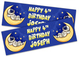 Personalised Birthday Banners Generic Design Children Kids Party Decoration 161