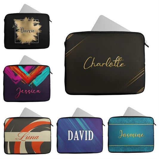 Personalised Any Name Generic Design Laptop Case Sleeve Tablet Bag 44