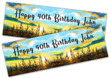 Personalised Birthday Banners Generic Design Children Kids Party Decoration 49