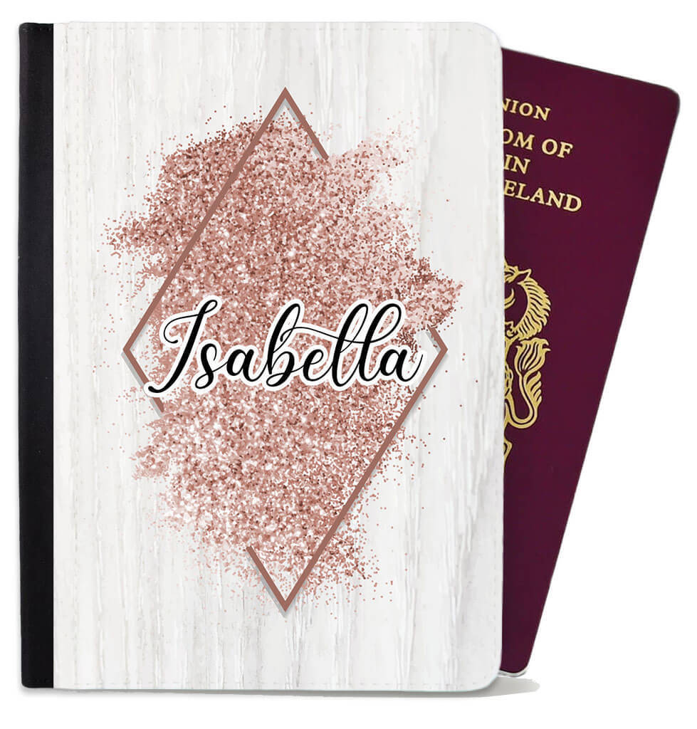 Personalised Marble Children Passport Cover Holder Any Name Holiday Accessory 21