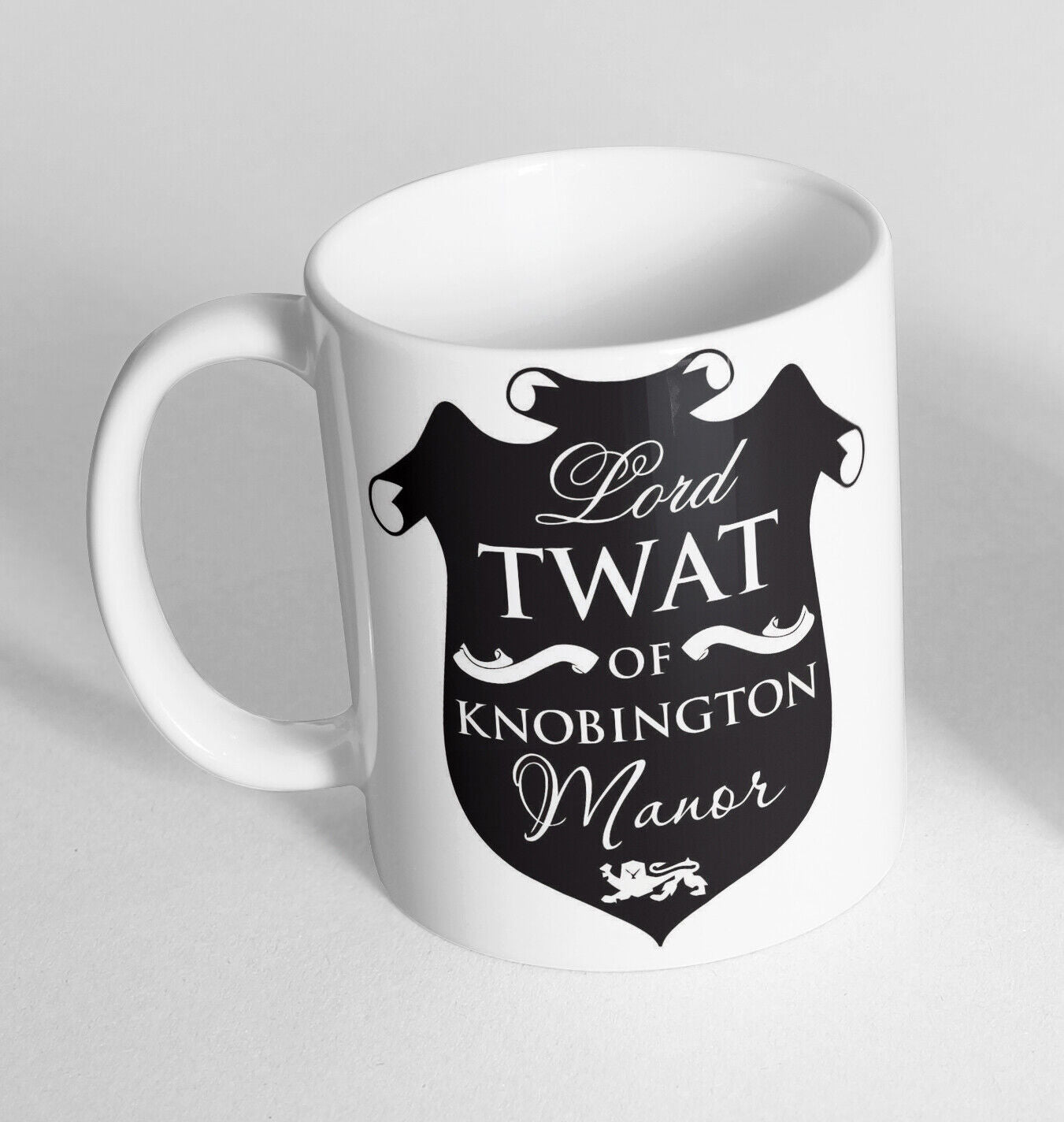 Lord Twat Of Knobington Manor Cup Ceramic Novelty Mug Funny Gift Coffee Tea