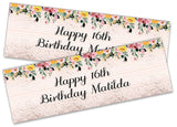 Personalised Birthday Banners Generic Design Children Kids Party Decoration 253