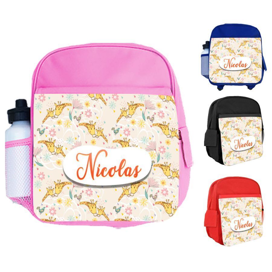 Personalised Kids Backpack Any Name Generic Design Boys Girls kid School Bag 65