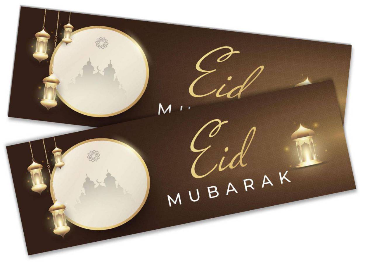 Eid Mubarak Banners Children Kids Adults Party Decoration idea 261