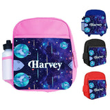 Personalised Kids Backpack Any Name Generic Design Boys Girls kid School Bag 48