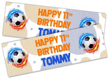 Personalised Birthday Banners Football Design Children Kids Party Decoration 123