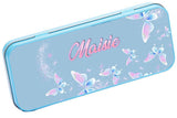 Personalised Any Name Butterfly Pencil Case Tin Children School Kid Stationary 9