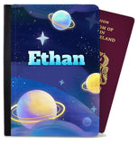 Personalised Space Childern Passport Cover Holder Any Name Holiday Accessory 6