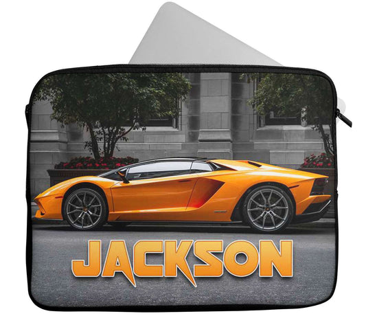 Personalised Any Name Car Design Laptop Case Sleeve Tablet Bag 18