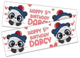 Personalised Birthday Banners Generic Design Children Kids Party Decoration 186