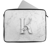 Personalised Any Name Marble Design Laptop Case Sleeve Tablet Bag 111