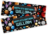 Personalised Birthday Banners Space Design Children Kids Party Decoration 88