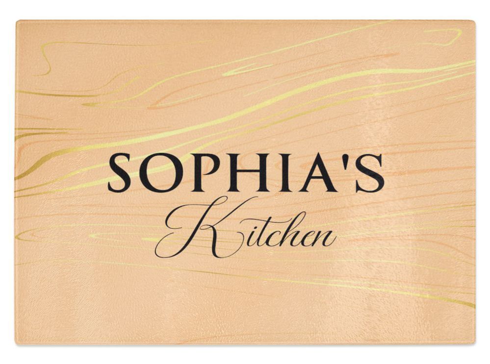 Personalised Any Name Kitchen Glass Chopping Board Item Gift 14