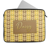 Personalised Any Name Patterned Design Laptop Case Sleeve Tablet Bag 25