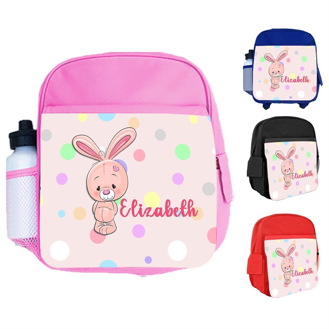 Personalised Kids Backpack Any Name Generic Design Boys Girls kid School Bag 50